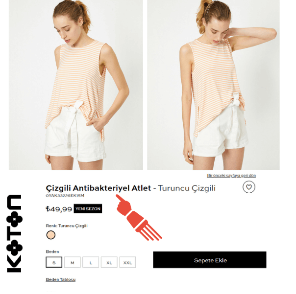 koton antibakteriyel atlet