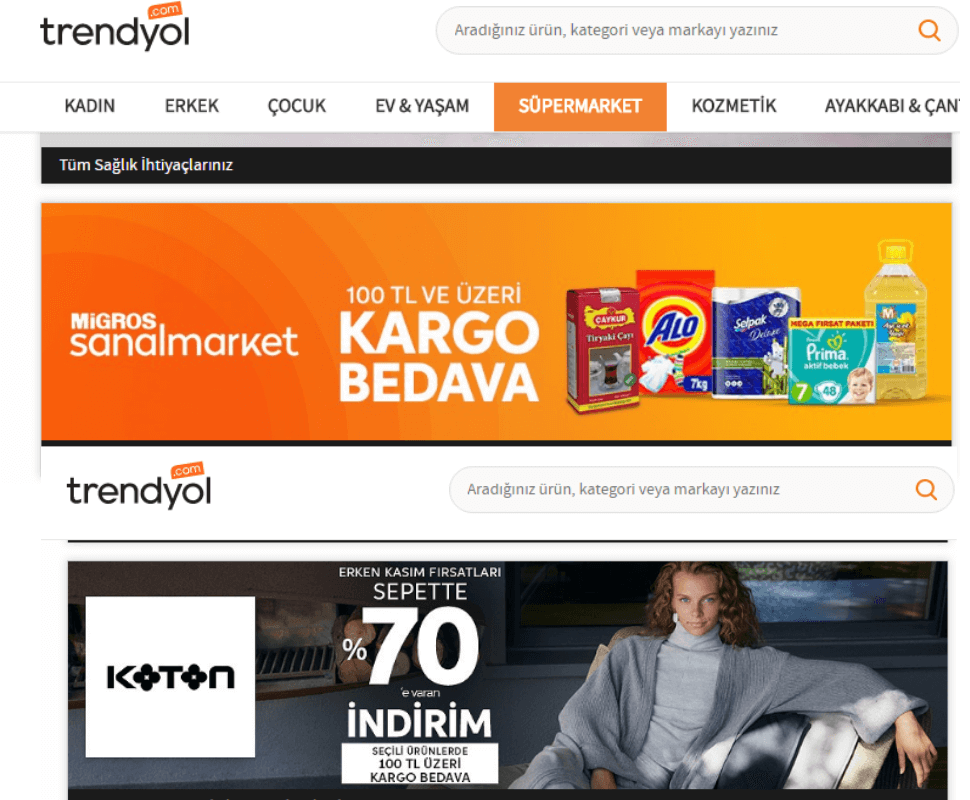 trendyol butikleri