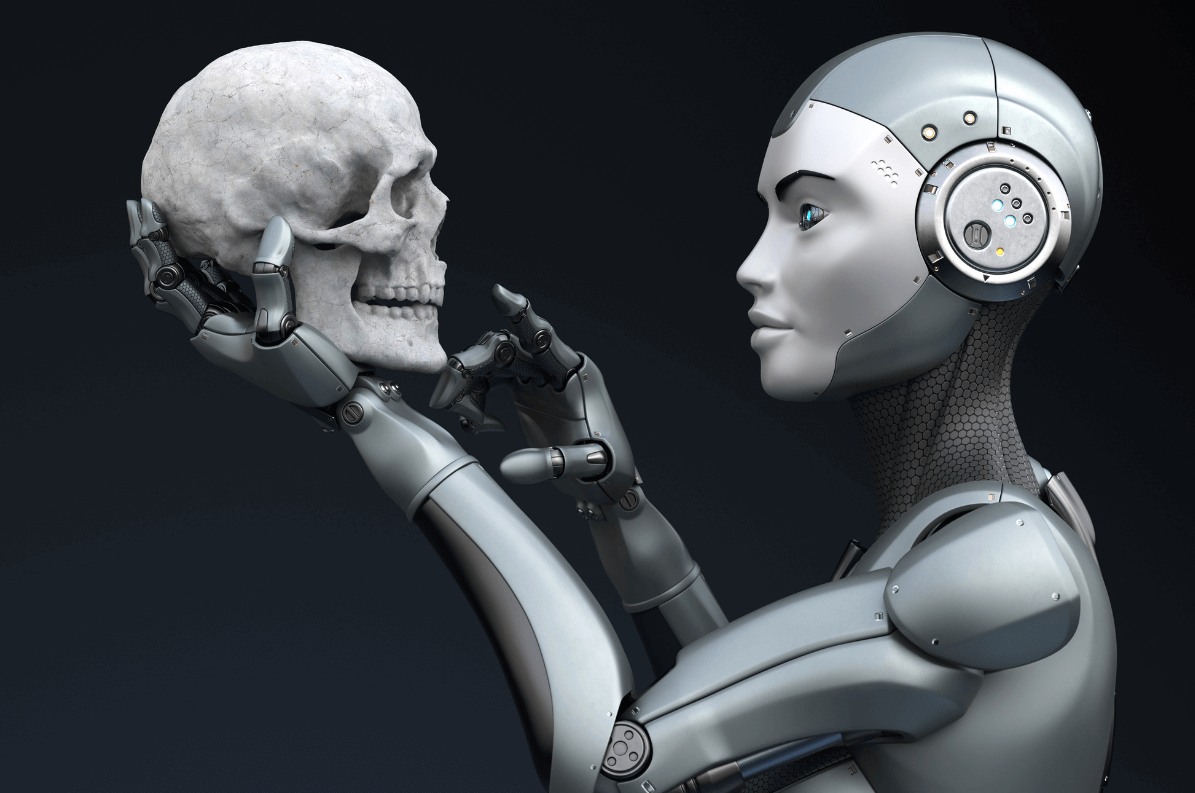 robot and human